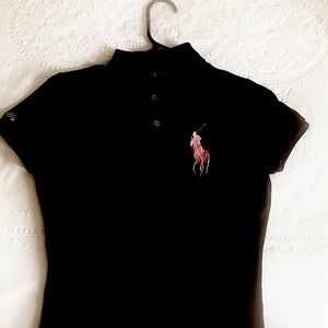 Ralph Lauren Black Label Pink Pony Polo Shirt